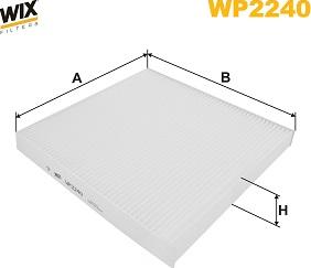 WIX Filters WP2240 - Suodatin, sisäilma inparts.fi