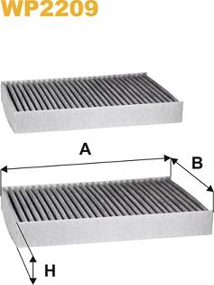 WIX Filters WP2209 - Suodatin, sisäilma inparts.fi