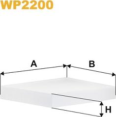 WIX Filters WP2200 - Suodatin, sisäilma inparts.fi