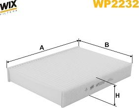 WIX Filters WP2232 - Suodatin, sisäilma inparts.fi