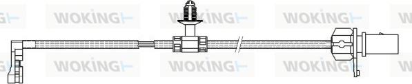 Woking 001166 - Kulumisenilmaisin, jarrupala inparts.fi