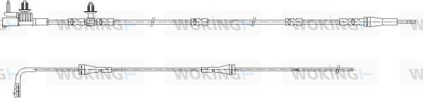 Woking 001168 - Kulumisenilmaisin, jarrupala inparts.fi