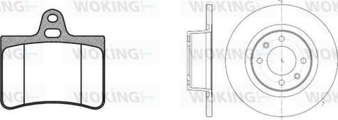 Woking 89303.00 - Jarrupalasarja, levyjarru inparts.fi