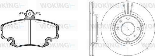 Woking 80413.06 - Jarrupalasarja, levyjarru inparts.fi