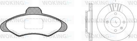 Woking 82313.00 - Jarrupalasarja, levyjarru inparts.fi