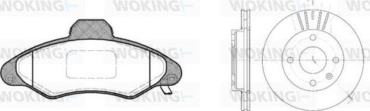 Woking 82313.01 - Jarrupalasarja, levyjarru inparts.fi