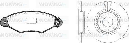 Woking 87433.05 - Jarrupalasarja, levyjarru inparts.fi