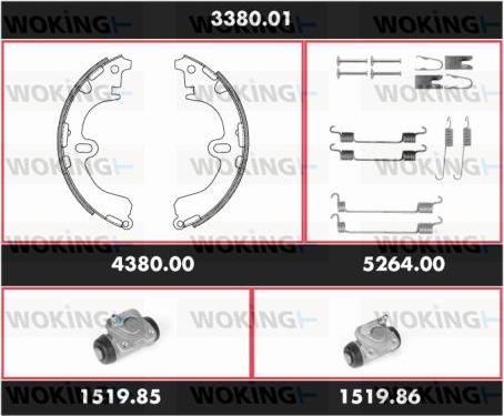 Woking 3380.01 - Jarrukenkäsarja inparts.fi