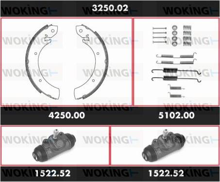 Woking 3250.02 - Jarrukenkäsarja inparts.fi