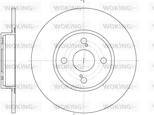 Woking D6900.00 - Jarrulevy inparts.fi