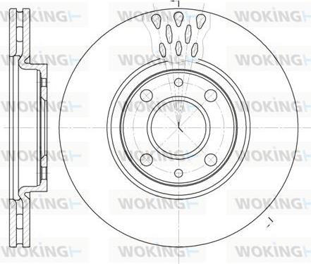 Woking D6443.10 - Jarrulevy inparts.fi