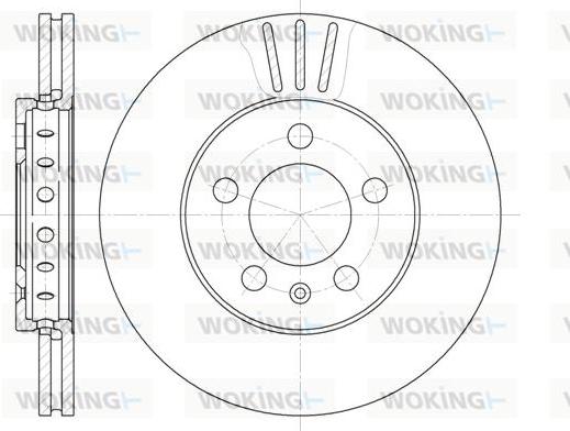 Woking D6545.10 - Jarrulevy inparts.fi