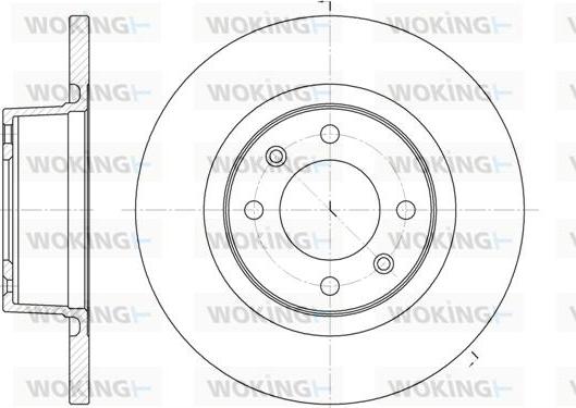 Woking D6605.00 - Jarrulevy inparts.fi