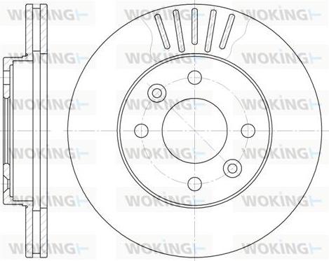 Woking D6080.10 - Jarrulevy inparts.fi