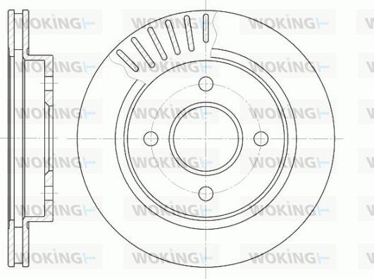 Woking D6160.10 - Jarrulevy inparts.fi