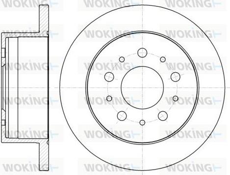 Woking D61055.00 - Jarrulevy inparts.fi