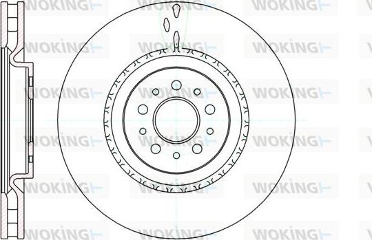 Woking D61010.10 - Jarrulevy inparts.fi