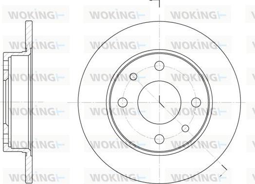 Woking D6110.00 - Jarrulevy inparts.fi