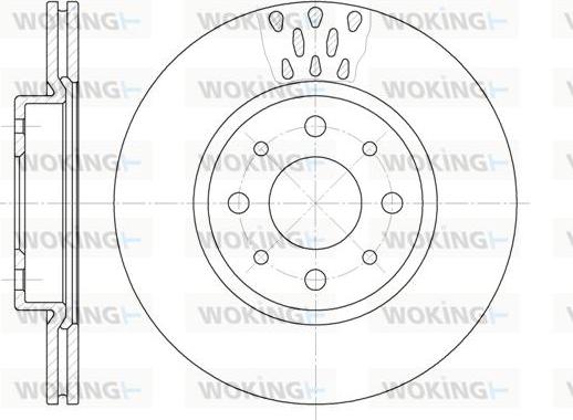 Woking D6189.10 - Jarrulevy inparts.fi