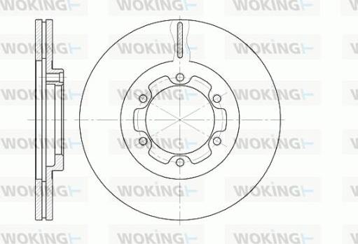 Woking D6188.10 - Jarrulevy inparts.fi