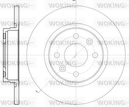 Woking D6809.00 - Jarrulevy inparts.fi