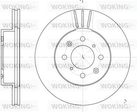 Woking D6367.10 - Jarrulevy inparts.fi