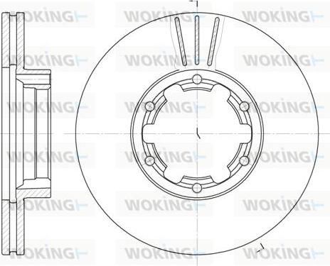 Woking D6234.10 - Jarrulevy inparts.fi