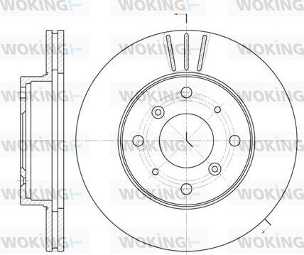 Woking D6225.10 - Jarrulevy inparts.fi