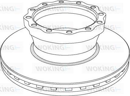 DT Spare Parts 02.02.50.210282 - Jarrulevy inparts.fi