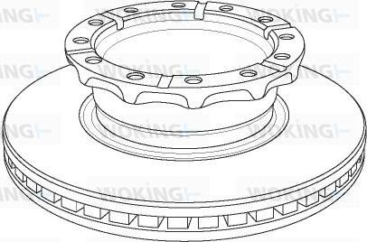 Knorr Bremse 37654 - Jarrulevy inparts.fi