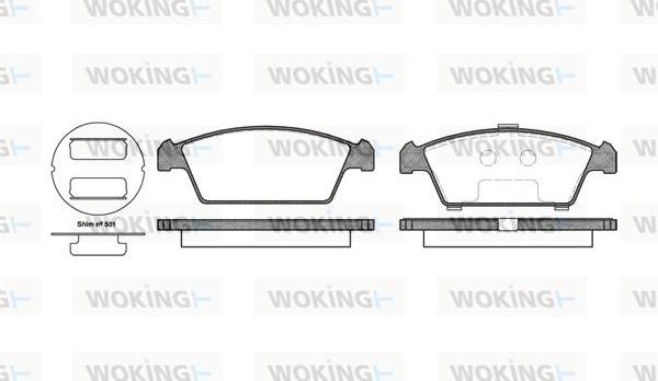 Woking P5593.00 - Jarrupala, levyjarru inparts.fi