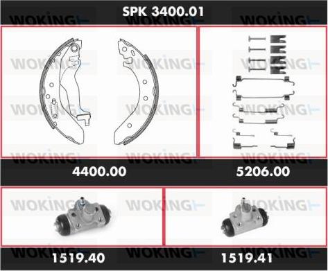 Woking SPK 3400.01 - Jarrukenkäsarja inparts.fi