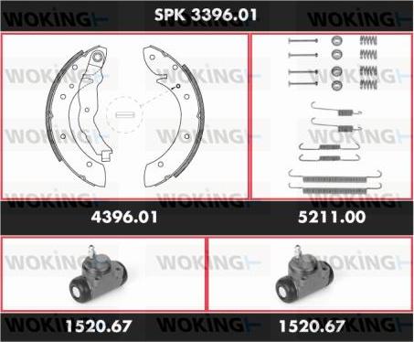 Woking SPK 3396.01 - Jarrukenkäsarja inparts.fi