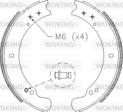 Woking Z4162.00 - Jarrukenkä inparts.fi