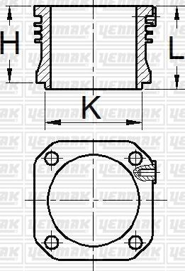 Yenmak 51-95181-000 - Sylinteriputki inparts.fi