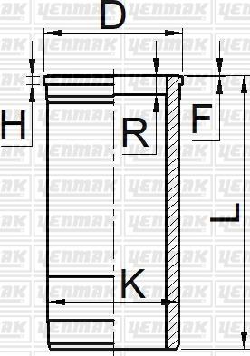 Yenmak 51-05911-000 - Sylinteriputki inparts.fi