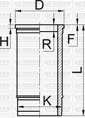 Yenmak 51-05916-000 - Sylinteriputki inparts.fi