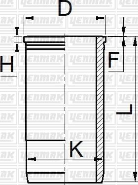 Yenmak 51-05444-000 - Sylinteriputki inparts.fi