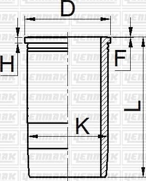 Yenmak 51-05699-000 - Sylinteriputki inparts.fi