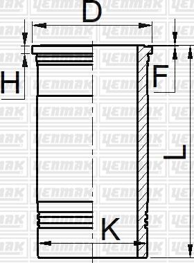 Yenmak 51-05215-000 - Sylinteriputki inparts.fi