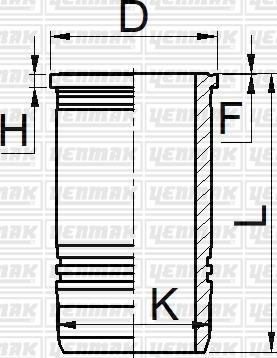 Yenmak 51-05228-000 - Sylinteriputki inparts.fi