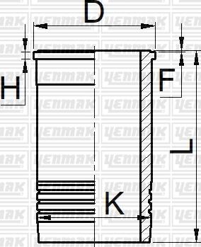 Yenmak 51-05273-000 - Sylinteriputki inparts.fi