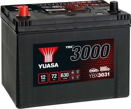Yuasa YBX3031 - Käynnistysakku inparts.fi