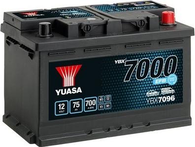 Yuasa YBX7096 - Käynnistysakku inparts.fi