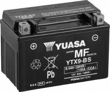 Yuasa YTX9-BS(CP) - Käynnistysakku inparts.fi