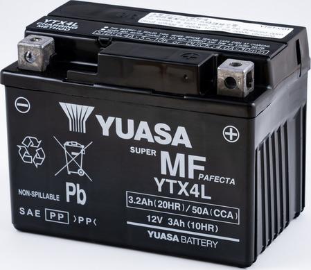 Yuasa YTX4L - Käynnistysakku inparts.fi