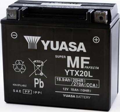 Yuasa YTX20L - Käynnistysakku inparts.fi