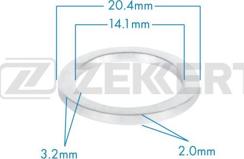 Zekkert BE-3666 - Tiiviste, öljynlaskutulppa inparts.fi