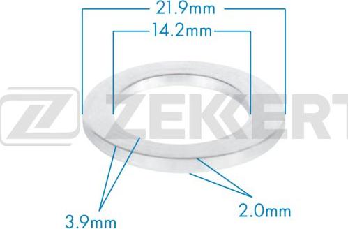 Zekkert BE-3667 - Tiiviste, öljynlaskutulppa inparts.fi