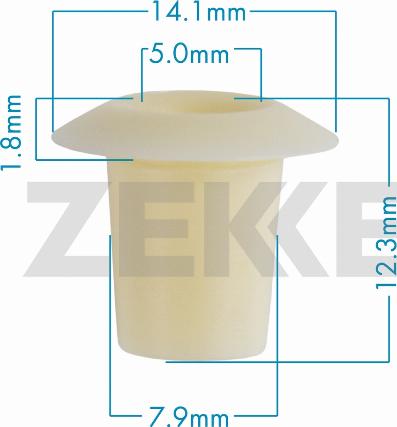 Zekkert BE-3824 - Suoja / koristelista inparts.fi